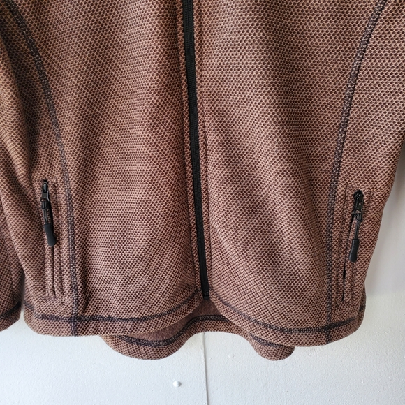 Powder River Full Zip Jacket Youth L Brown - Picture 3 of 12